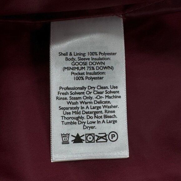 Eddie Bauer Goose Down Quilted Jacket Mauve Pink Small Petite - Picture 4 of 7